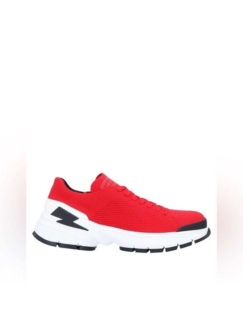 Neil Barrett Red and White Athletic Shoes